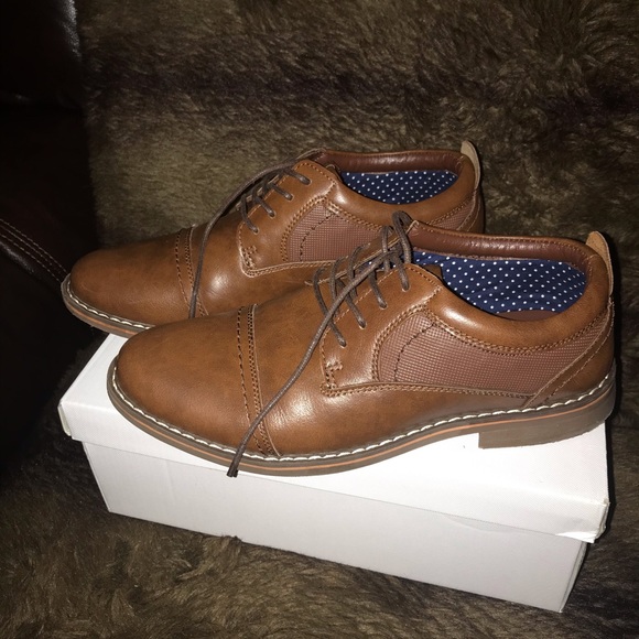 ♥️♥️♥️ Steve Madden Men’s Kids brown leather shoes 👞 (Used) No box 📦 - Picture 3 of 7